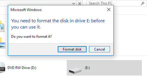format hard drive for mac to use on windows
